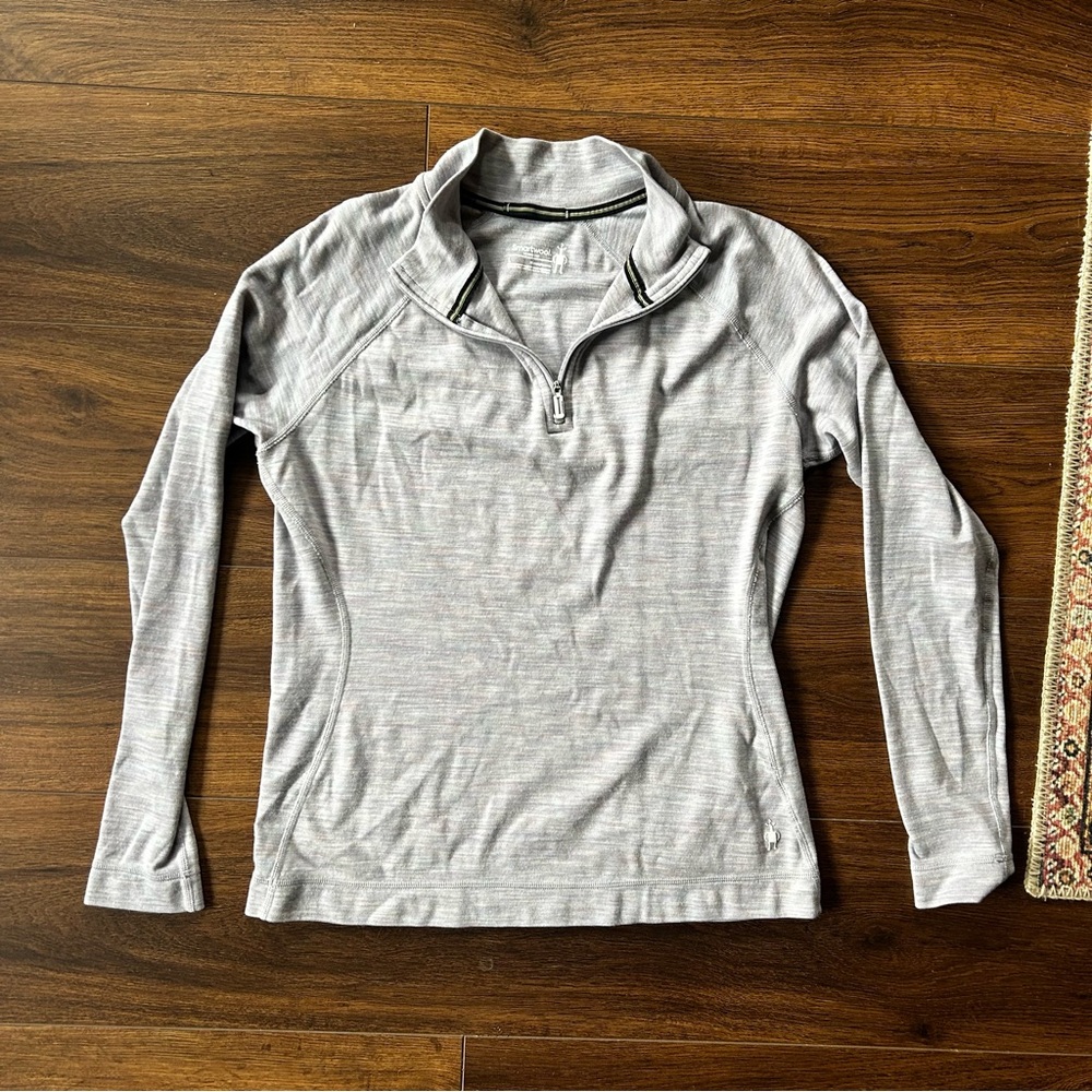 Smartwool Classic Thermal Merino Quarter-Zip Base Layer - Women’s size large